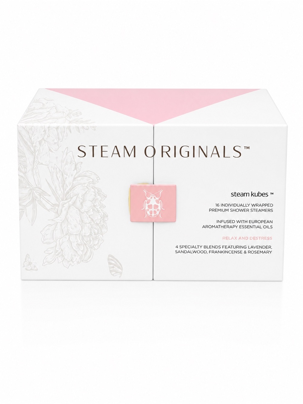Pink Steam Kubes Shower Steamers - Relax & De-Stress